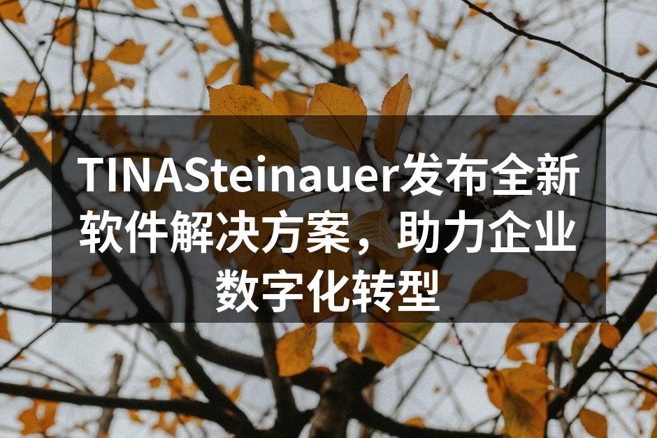 TINASteinauer新软件发布会现场